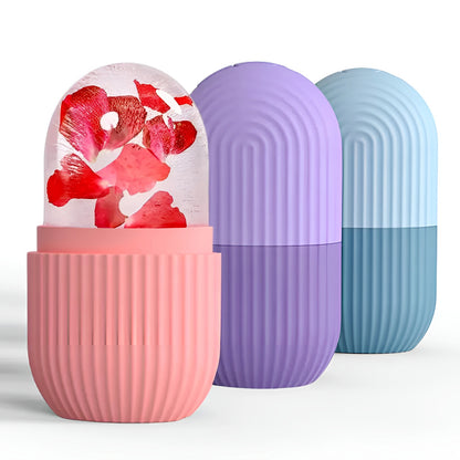 Easy Use Multi Purpose Mini Silicone Facial Ice Roller for Ultimate Skincare