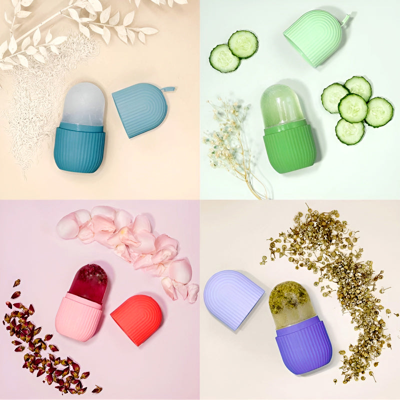 Easy Use Multi Purpose Mini Silicone Facial Ice Roller for Ultimate Skincare
