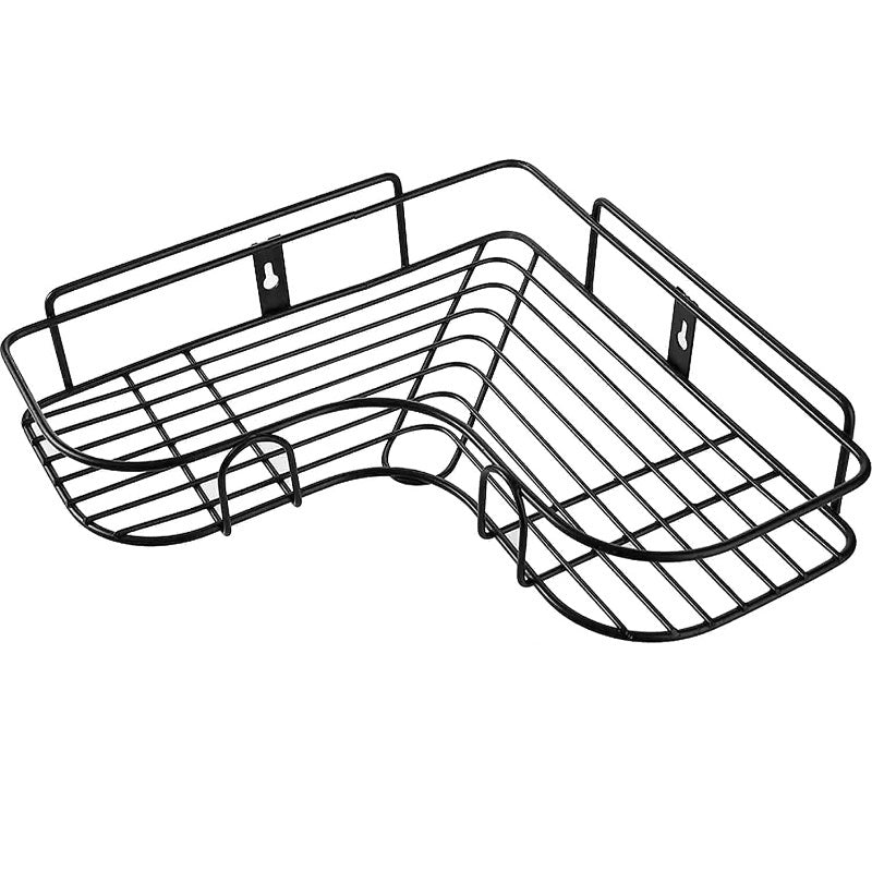 Multi Use Wall Corner Storage Shelf Durable Metal Bathroom & Kitchen Organizer