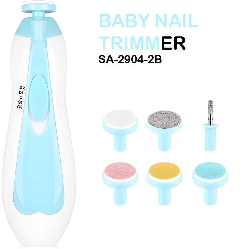 6 in 1 Safe and Efficient Multi Functional Ergonomic Mini Electric Baby Nail Trimmer