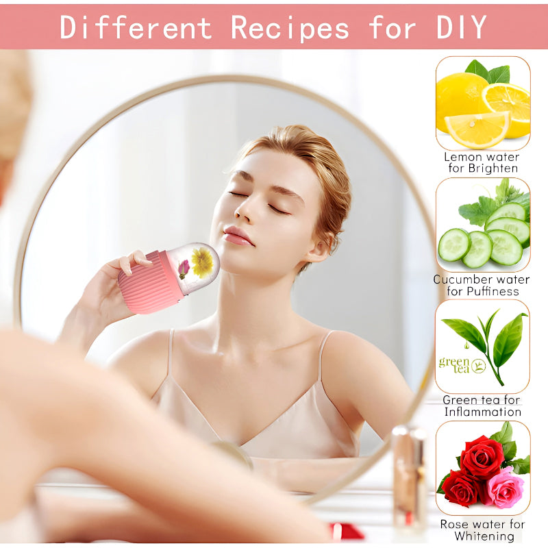 Easy Use Multi Purpose Mini Silicone Facial Ice Roller for Ultimate Skincare