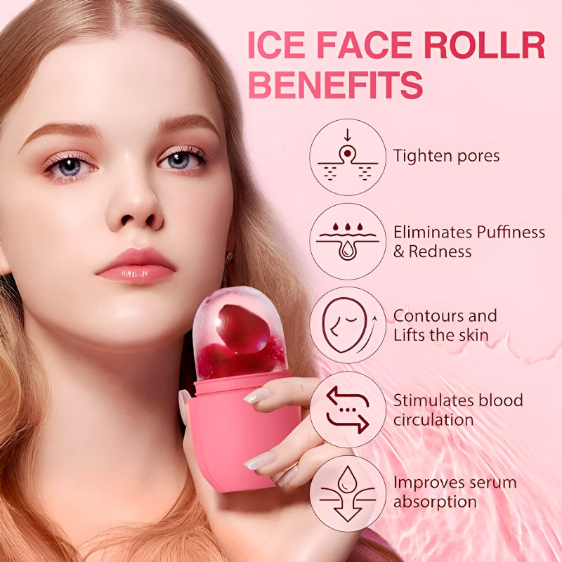 Easy Use Multi Purpose Mini Silicone Facial Ice Roller for Ultimate Skincare