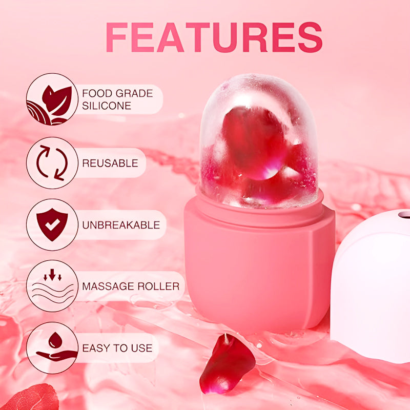 Easy Use Multi Purpose Mini Silicone Facial Ice Roller for Ultimate Skincare
