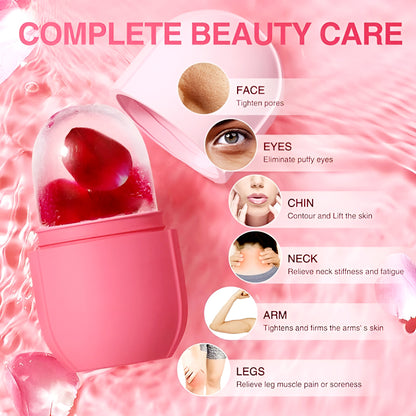 Easy Use Multi Purpose Mini Silicone Facial Ice Roller for Ultimate Skincare