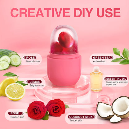 Easy Use Multi Purpose Mini Silicone Facial Ice Roller for Ultimate Skincare