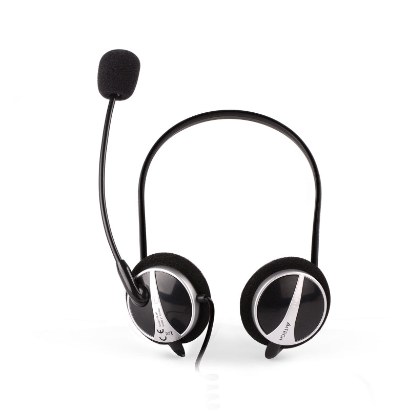 A4 Tech HS-5P Ultra Light Behind-the Neck Stereo Headset with Noise Cancelling Mic Crystal Clear Sound & Tangle Free Design