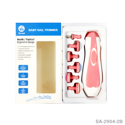 6 in 1 Safe and Efficient Multi Functional Ergonomic Mini Electric Baby Nail Trimmer