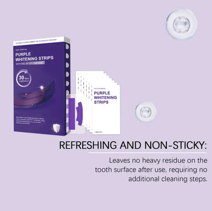 Purple Teeth Whitening Strips Instant Stain Correction (Pack of 7)