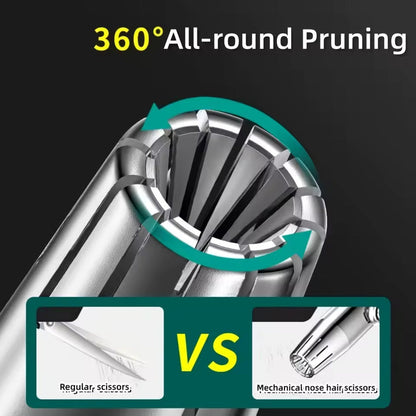 Manual Nose Hair Trimmer Battery Free Painless 360° Trim