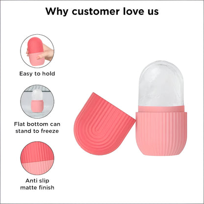Easy Use Multi Purpose Mini Silicone Facial Ice Roller for Ultimate Skincare