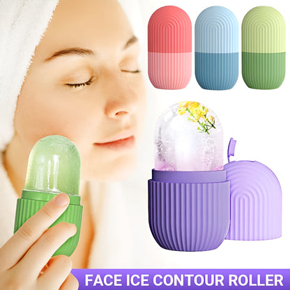 Easy Use Multi Purpose Mini Silicone Facial Ice Roller for Ultimate Skincare