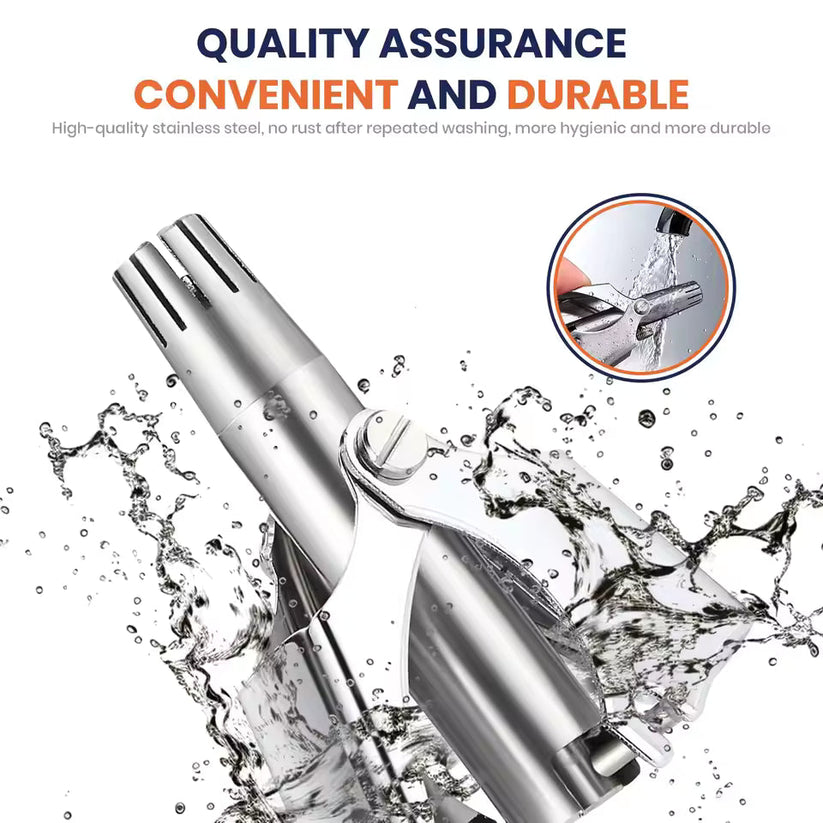 Manual Nose Hair Trimmer Battery Free Painless 360° Trim