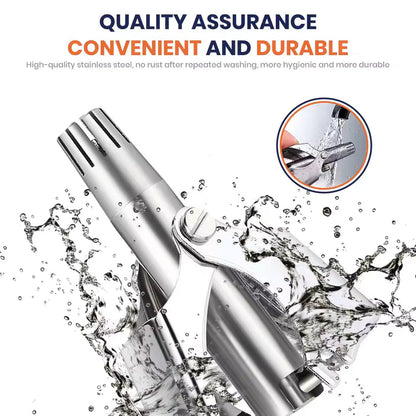 Manual Nose Hair Trimmer Battery Free Painless 360° Trim