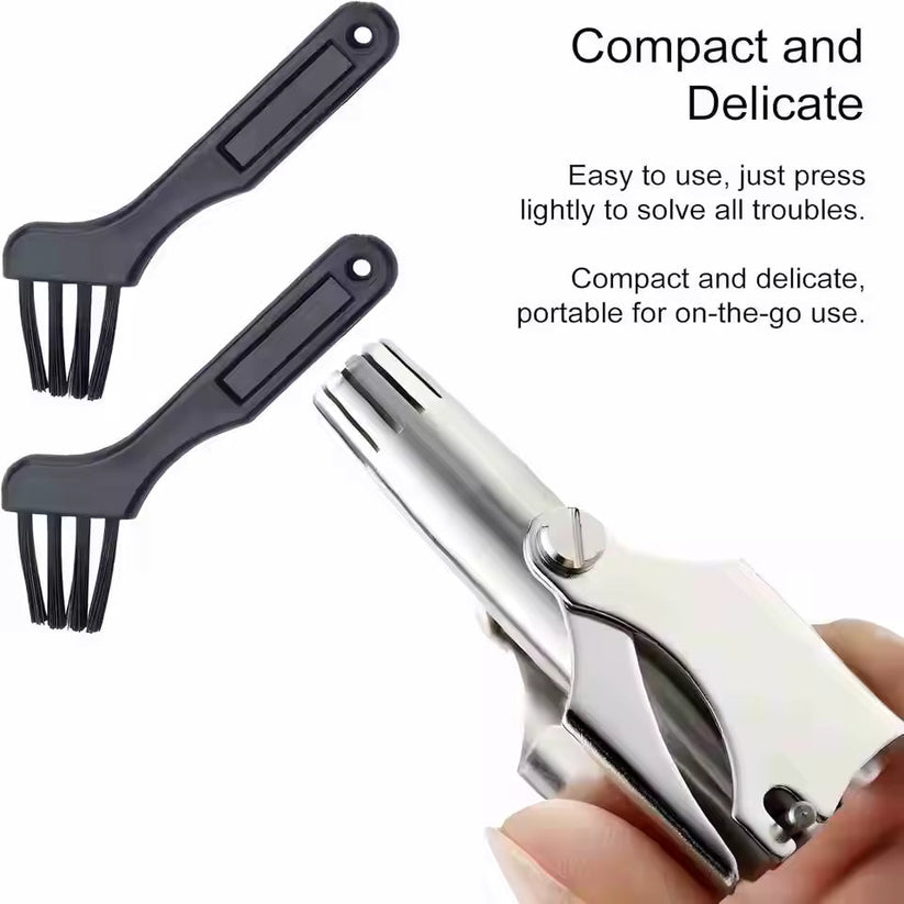 Manual Nose Hair Trimmer Battery Free Painless 360° Trim