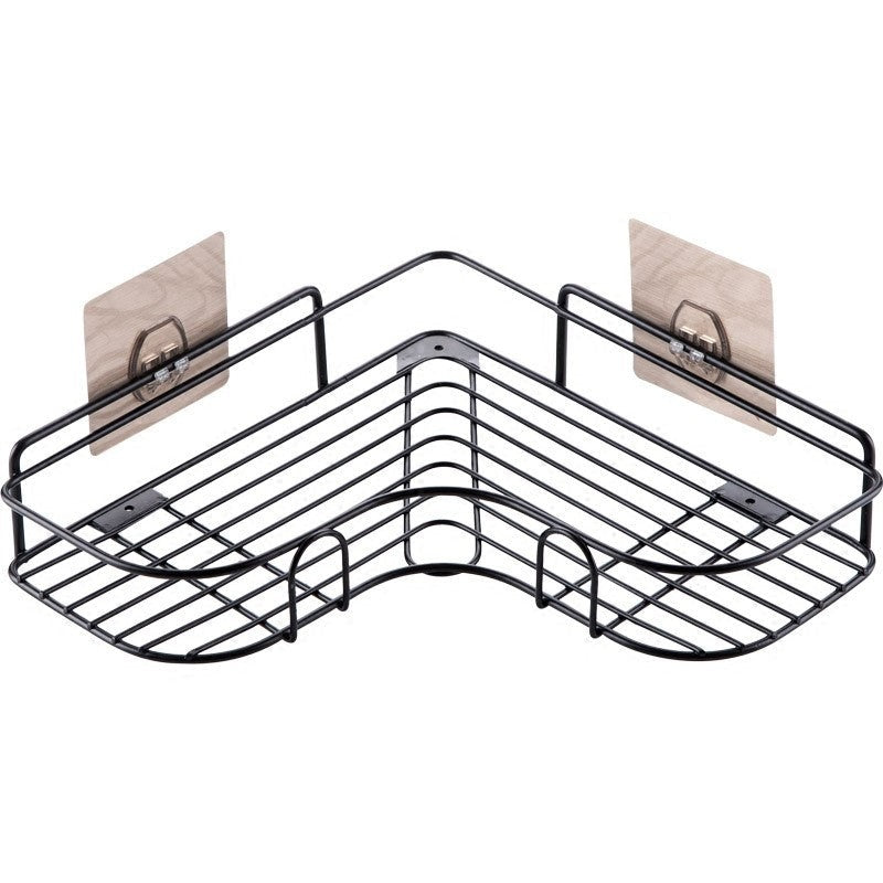 Multi Use Wall Corner Storage Shelf Durable Metal Bathroom & Kitchen Organizer