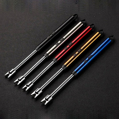 360° Flexible Neck USB Pulse Arc Lighter Rechargeable Flameless Ignition for Candles, Kitchen Stoves & Outdoor BBQ