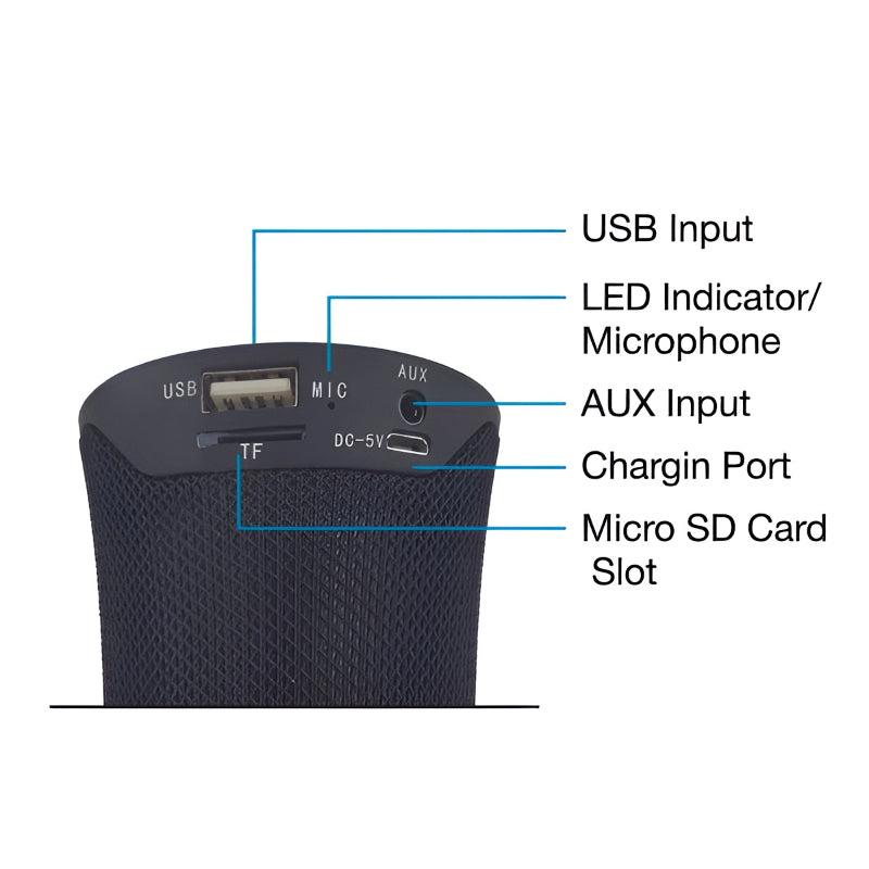 XTECH SUONO XTS 616 Wireless Bluetooth Speaker with Powerful HD Sound & LED Lighting