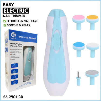 6 in 1 Safe and Efficient Multi Functional Ergonomic Mini Electric Baby Nail Trimmer