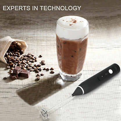 2 in 1 USB Rechargeable Milk Frother & Egg Beater 3 Speed Handheld Electric Foam Maker