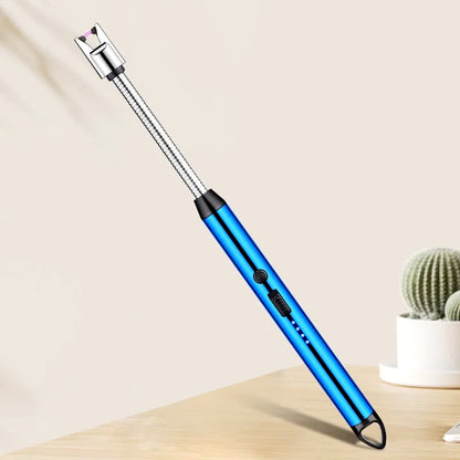 360° Flexible Neck USB Pulse Arc Lighter Rechargeable Flameless Ignition for Candles, Kitchen Stoves & Outdoor BBQ